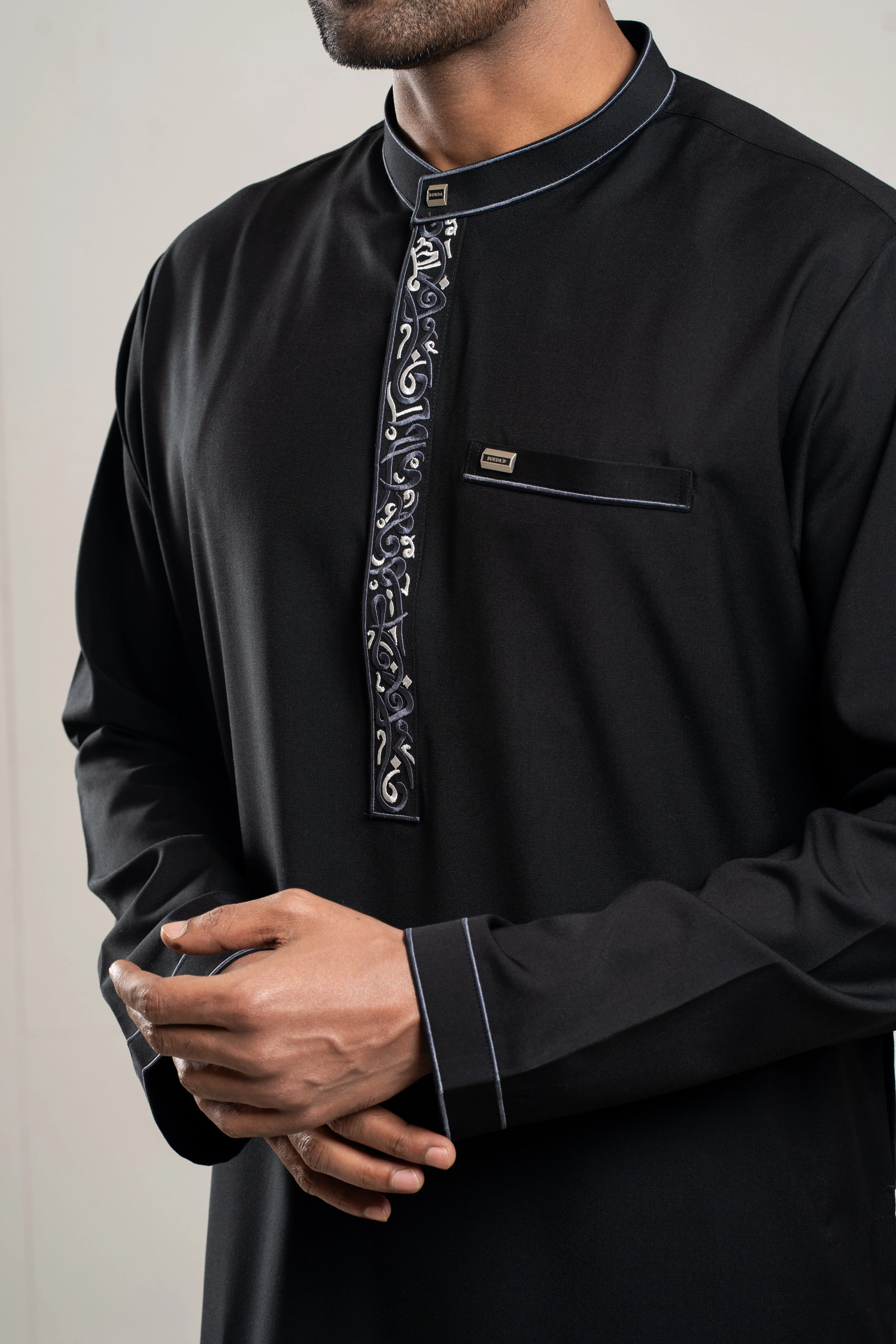 Adult Kurta 402 Black - Image 3