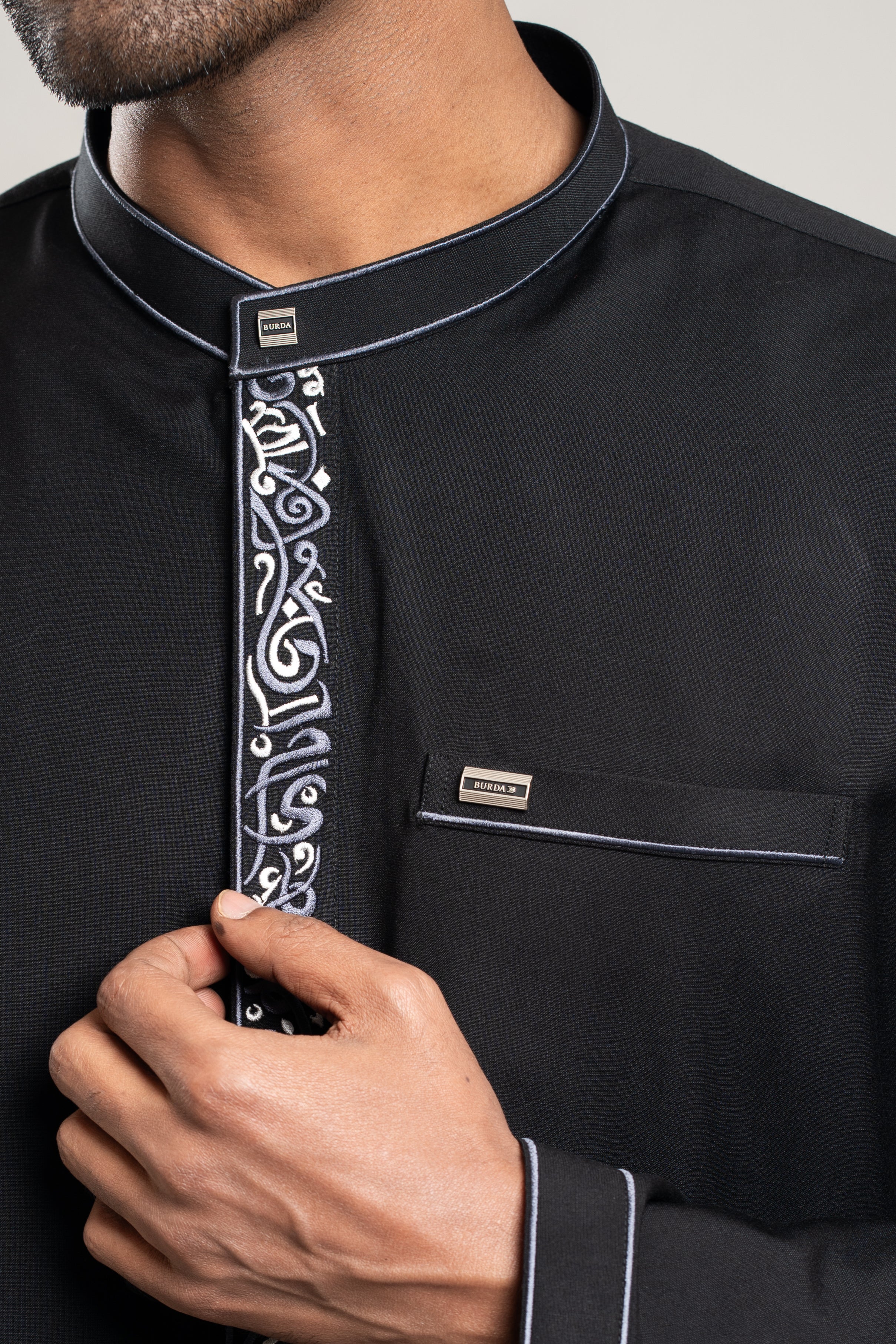 Adult Kurta 402 Black - Image 4