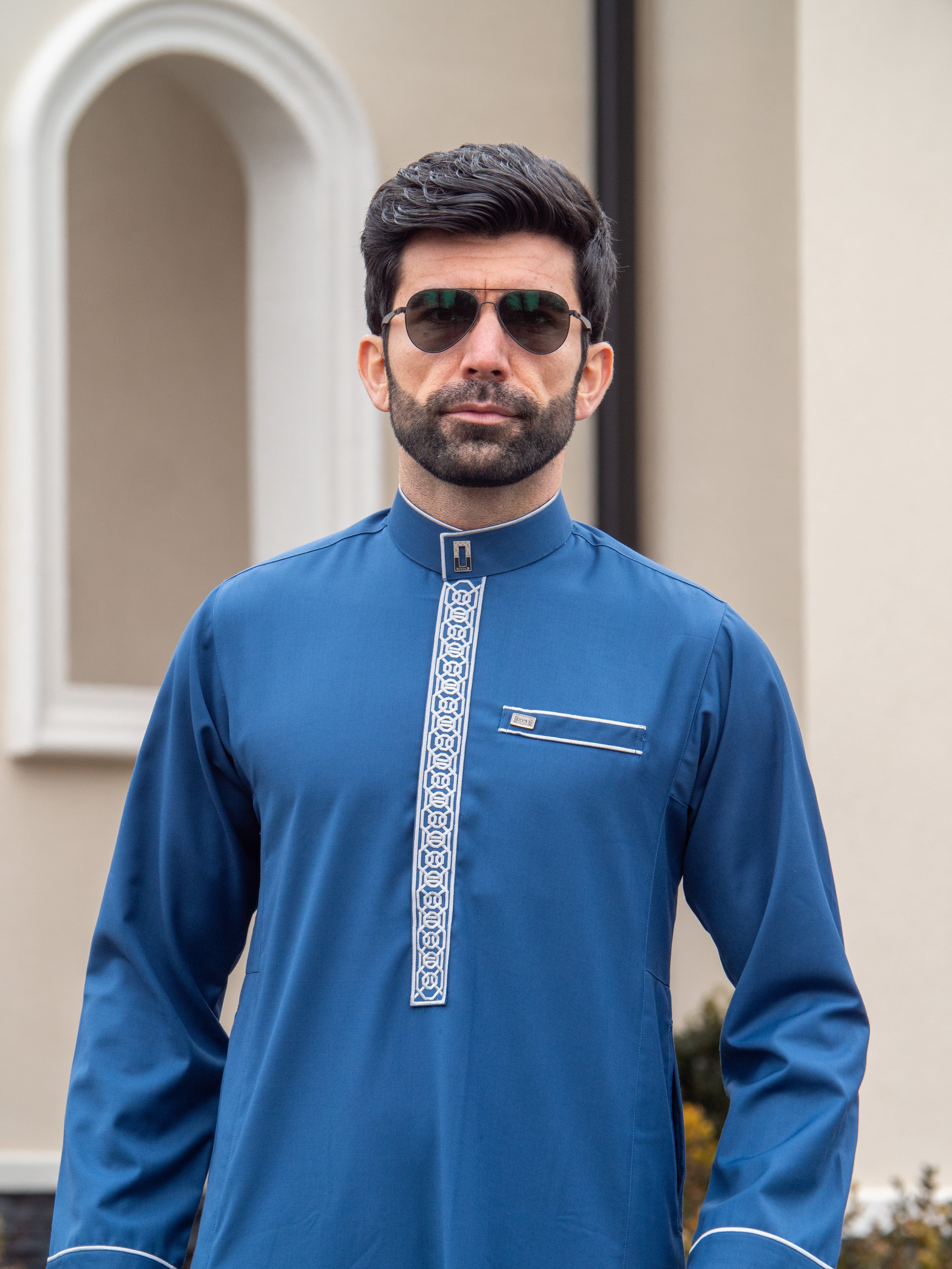 Adult Premium Thobe 111C Blue - Image 3