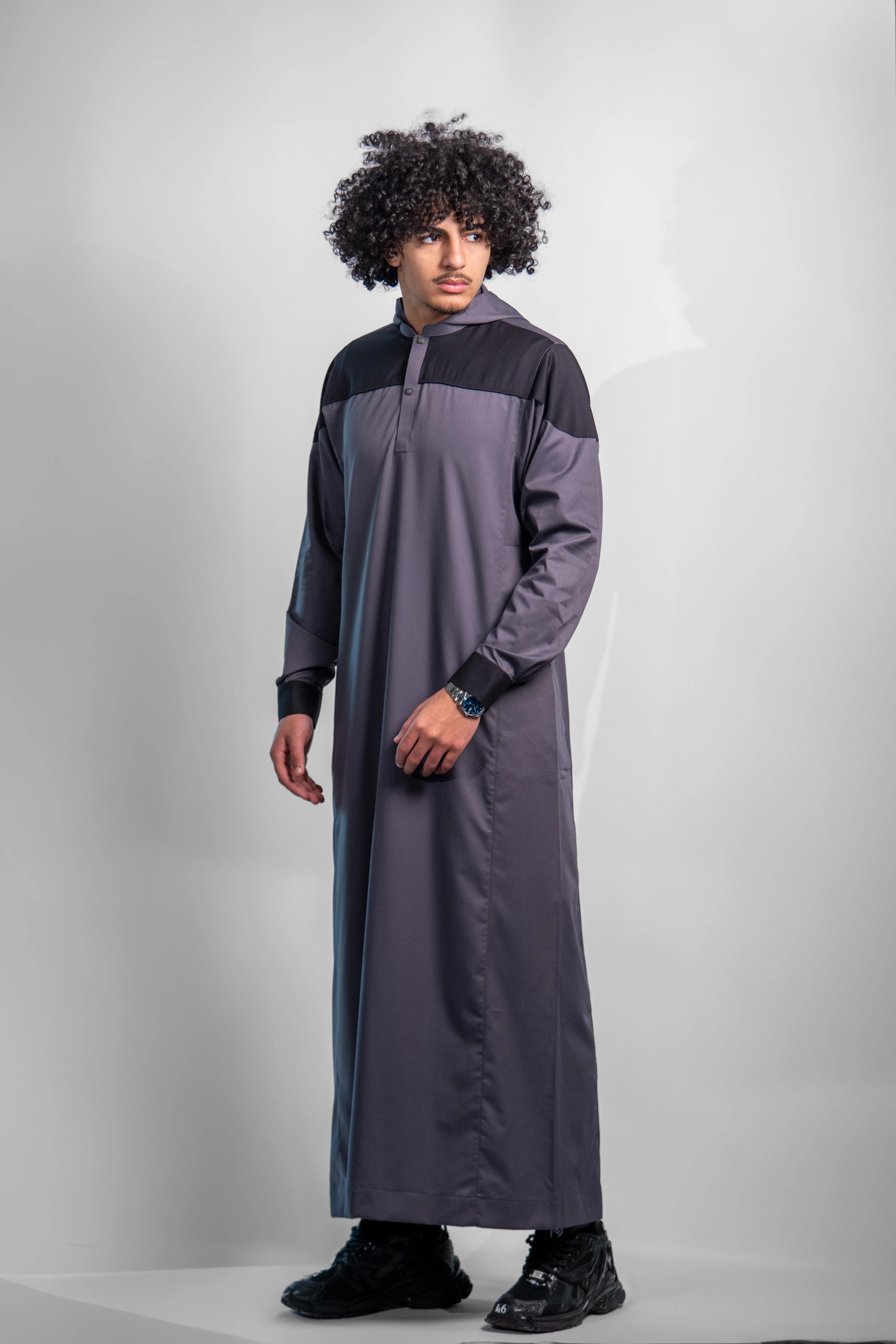 Adult Premium Thobe 211 Gray - Image 6