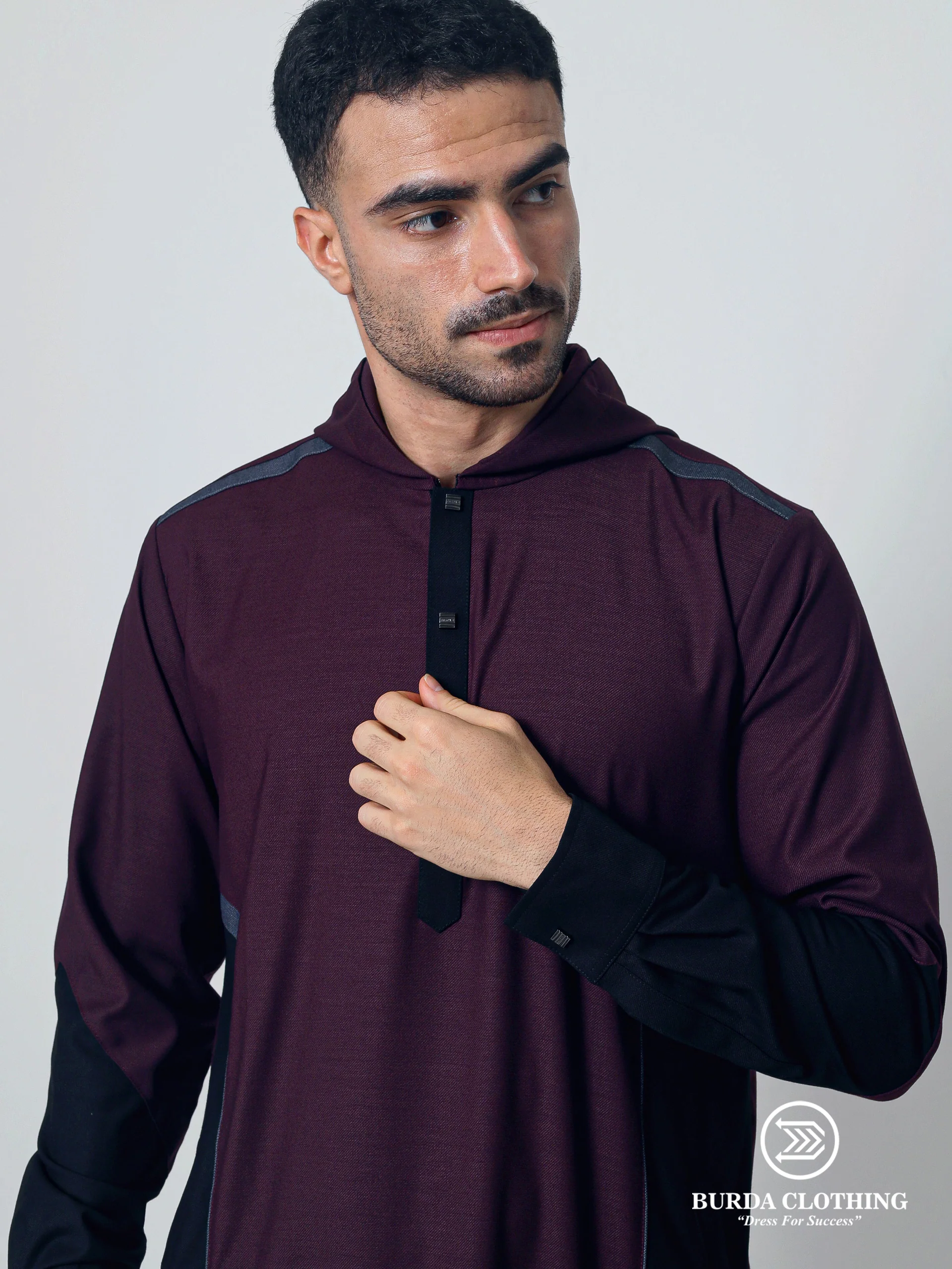 Adult Thobe 314 Maroon - Image 4