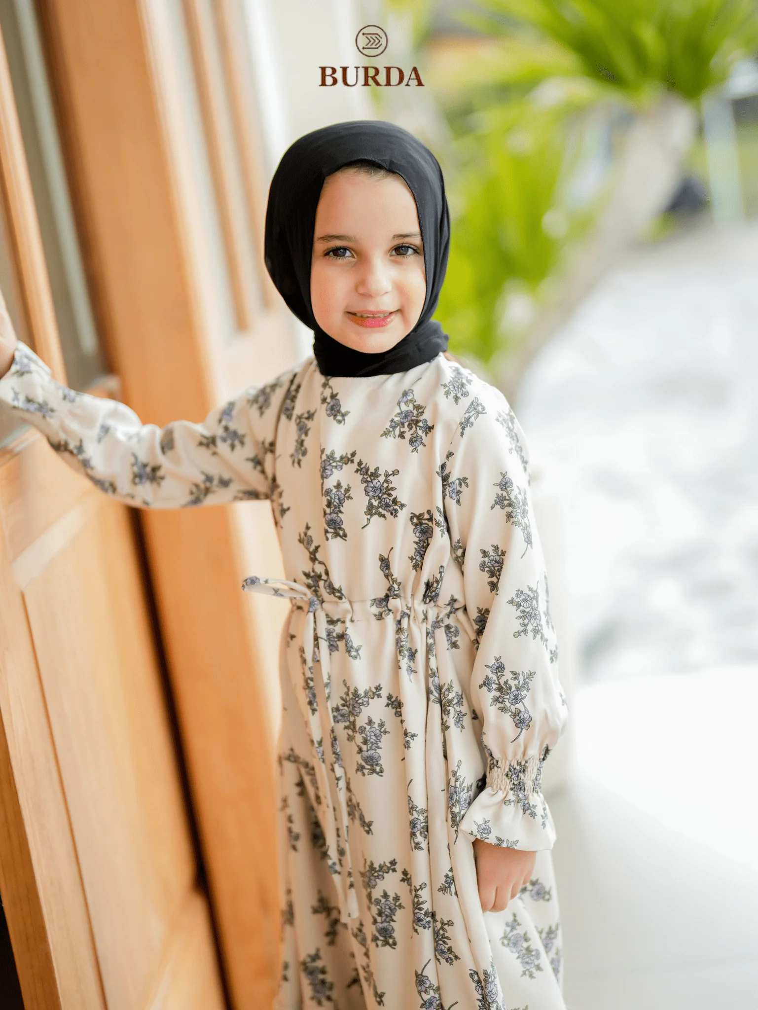 Kid's Bone Floral Dress - Image 8