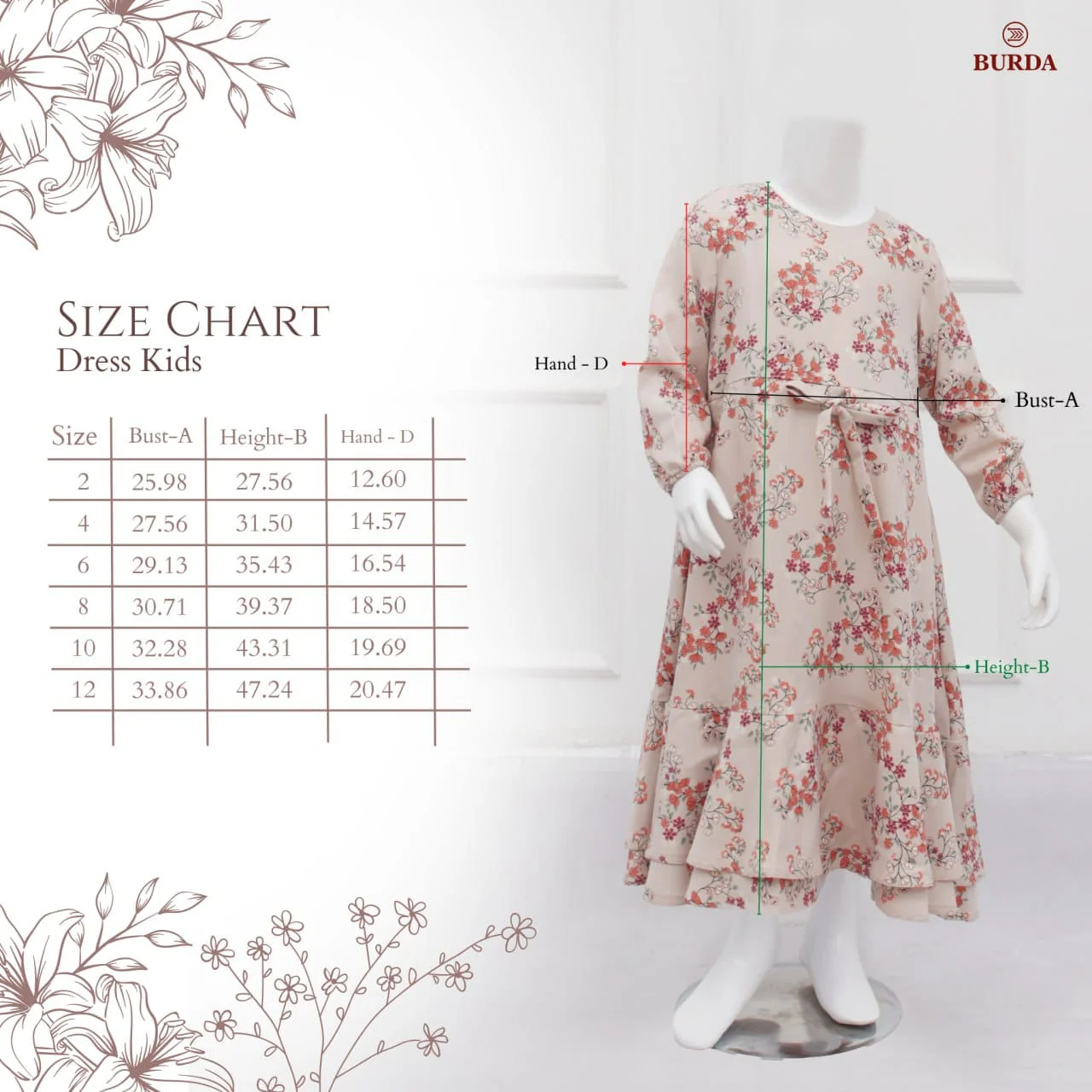 Kid's Pearl Floral Dress - Image 14