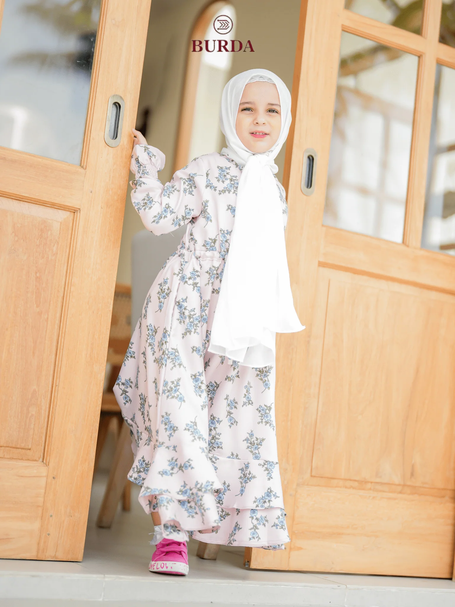 Kid's Pearl Floral Dress - Image 5