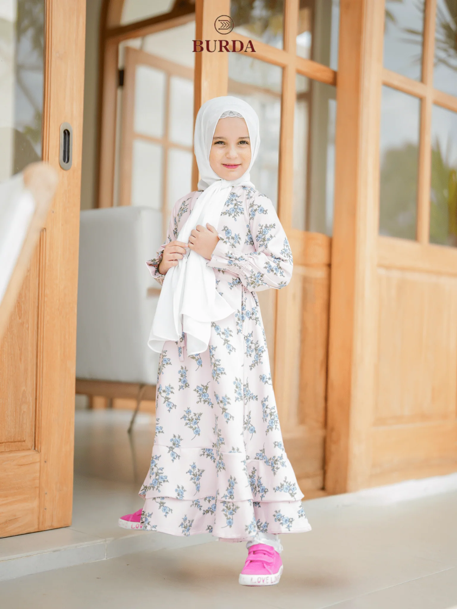 Kid's Pearl Floral Dress - Image 8