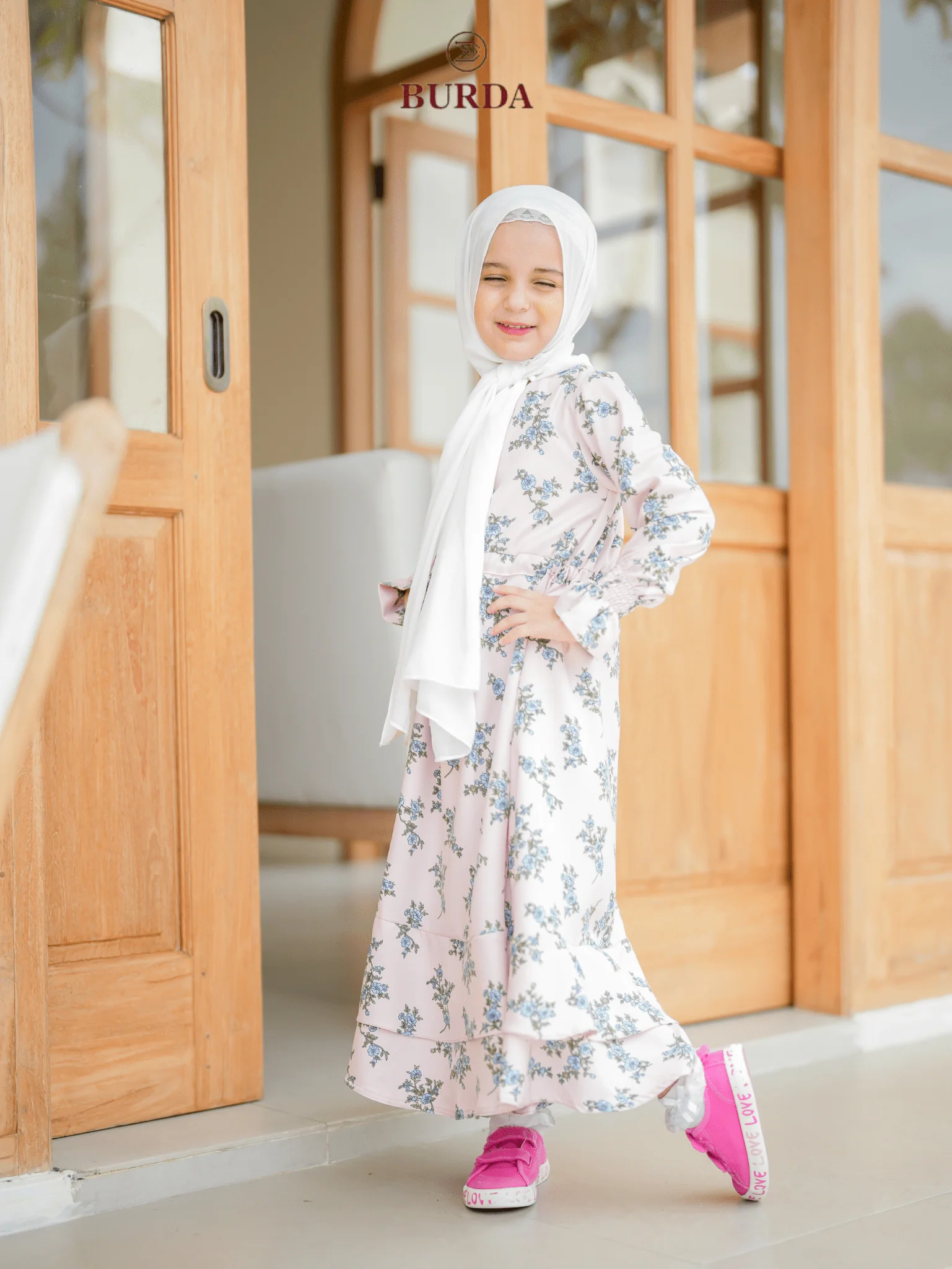 Kid's Pearl Floral Dress - Image 9
