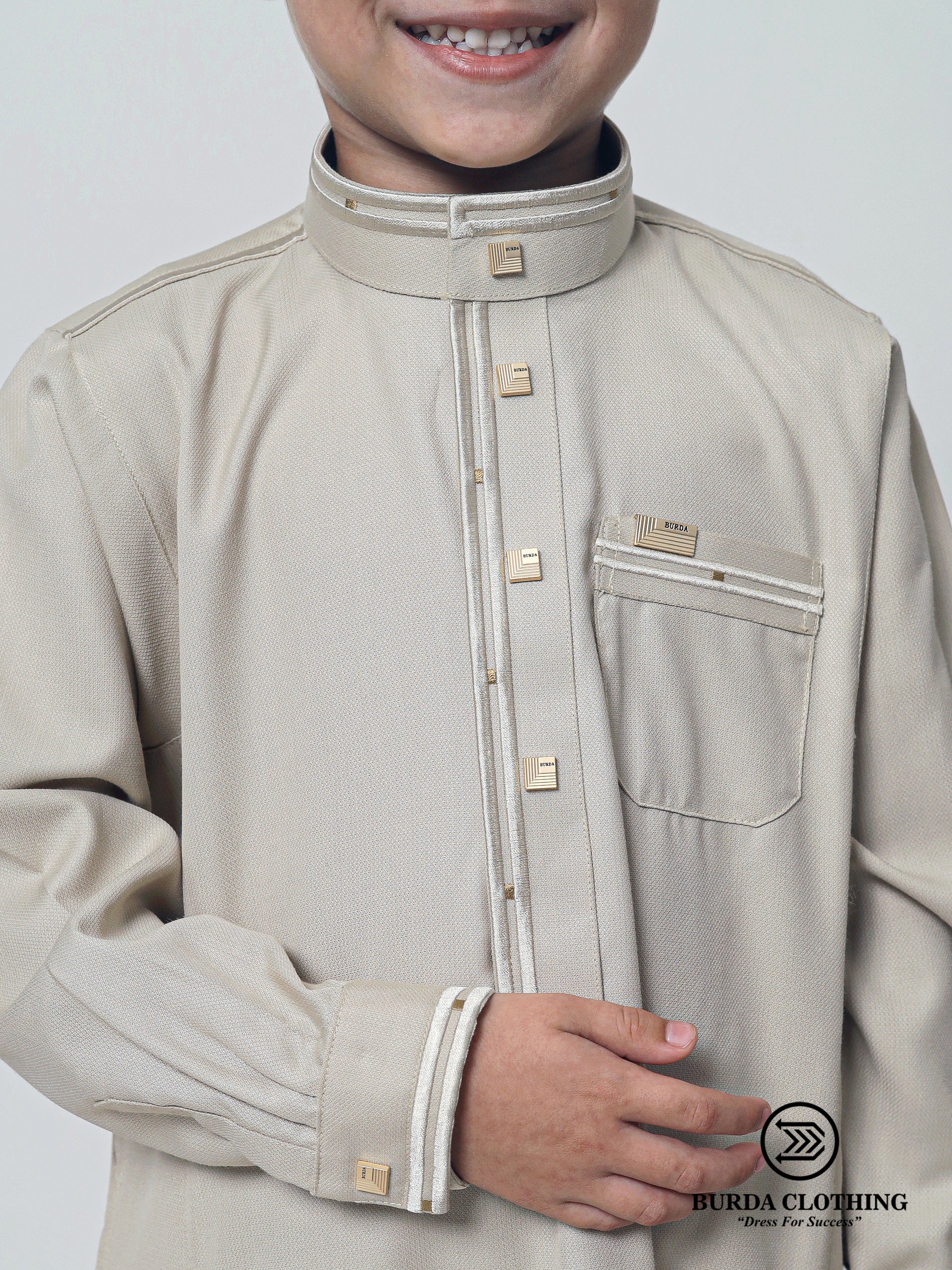 Kids Thobe 306 Gold - Image 6