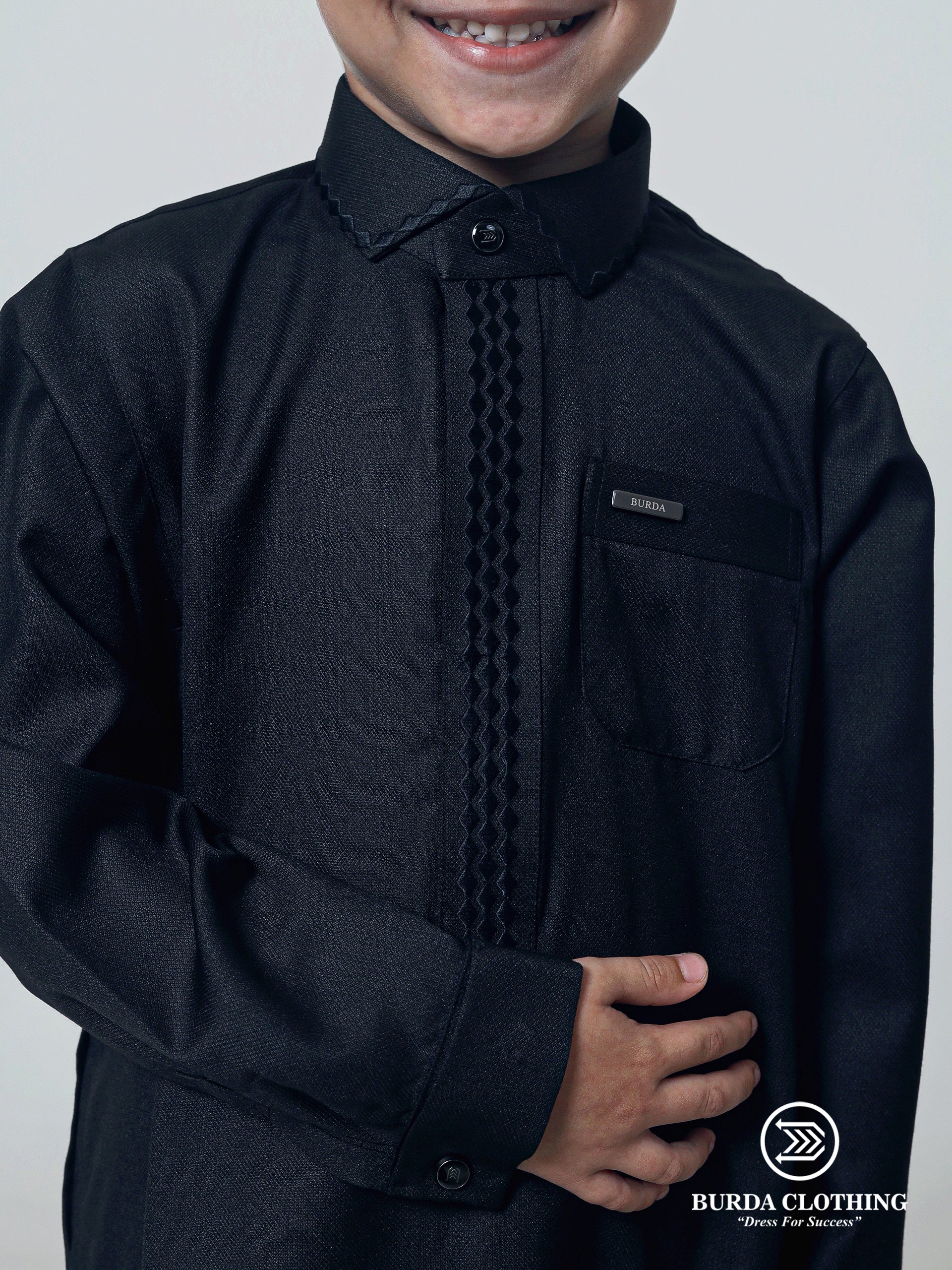 Kids Thobe 307 Black - Image 3