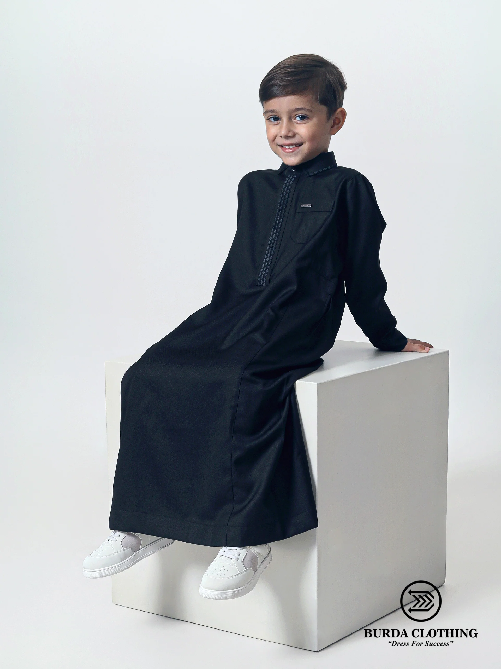 Kids Thobe 307 Black - Image 4