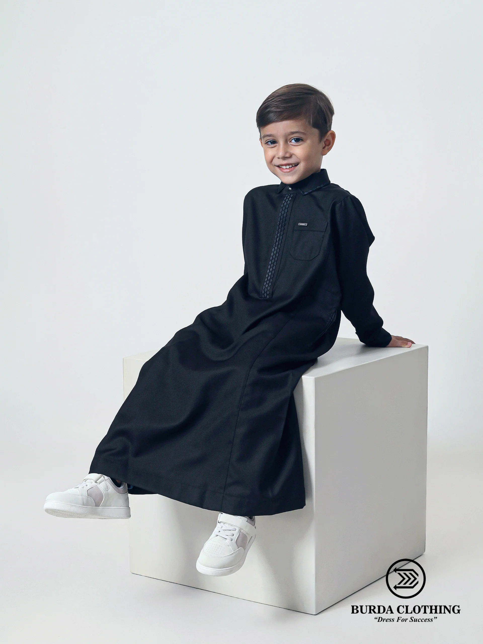 Kids Thobe 307 Black - Image 5