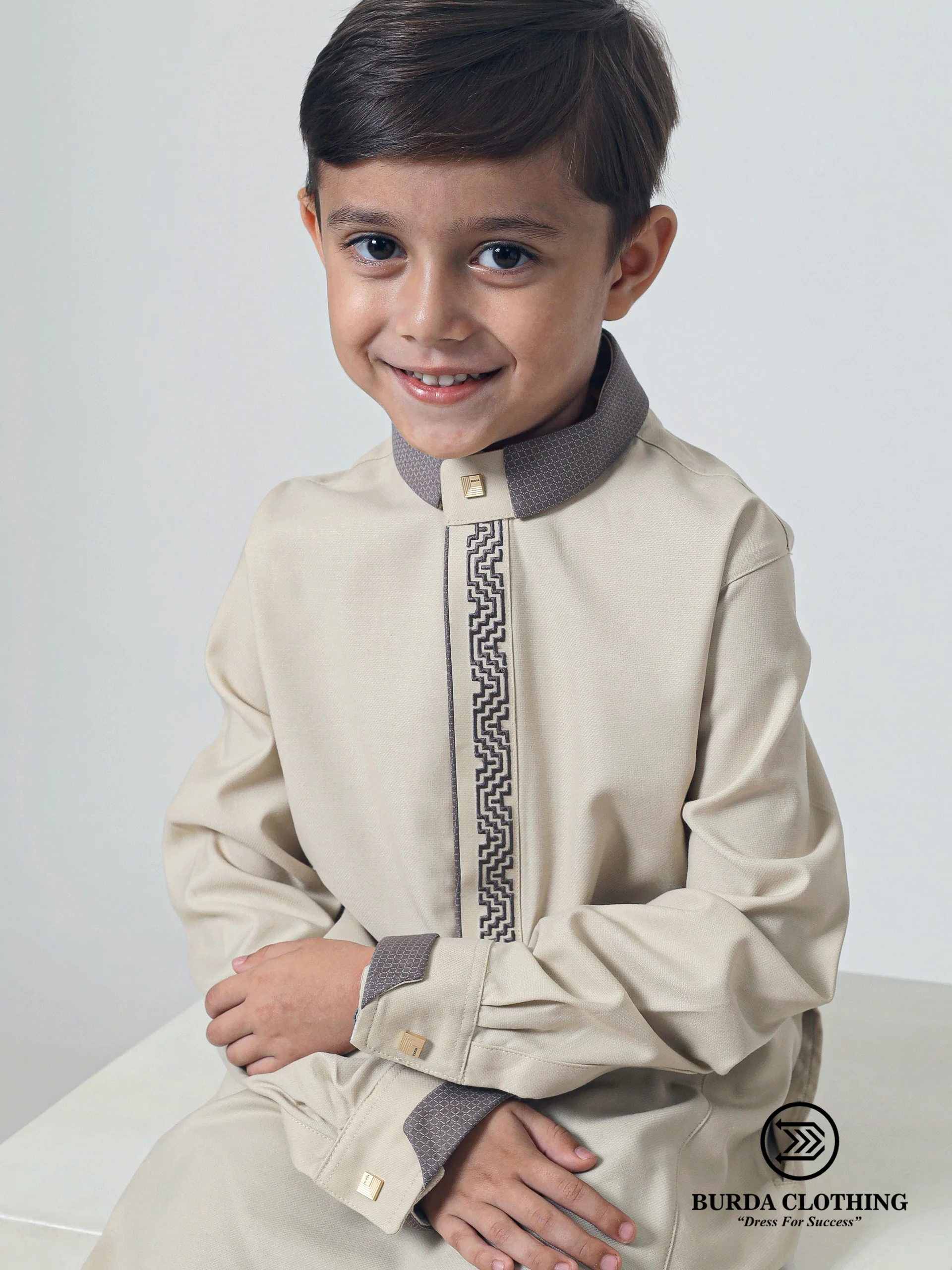 Kids Thobe 312 Gold - Image 4