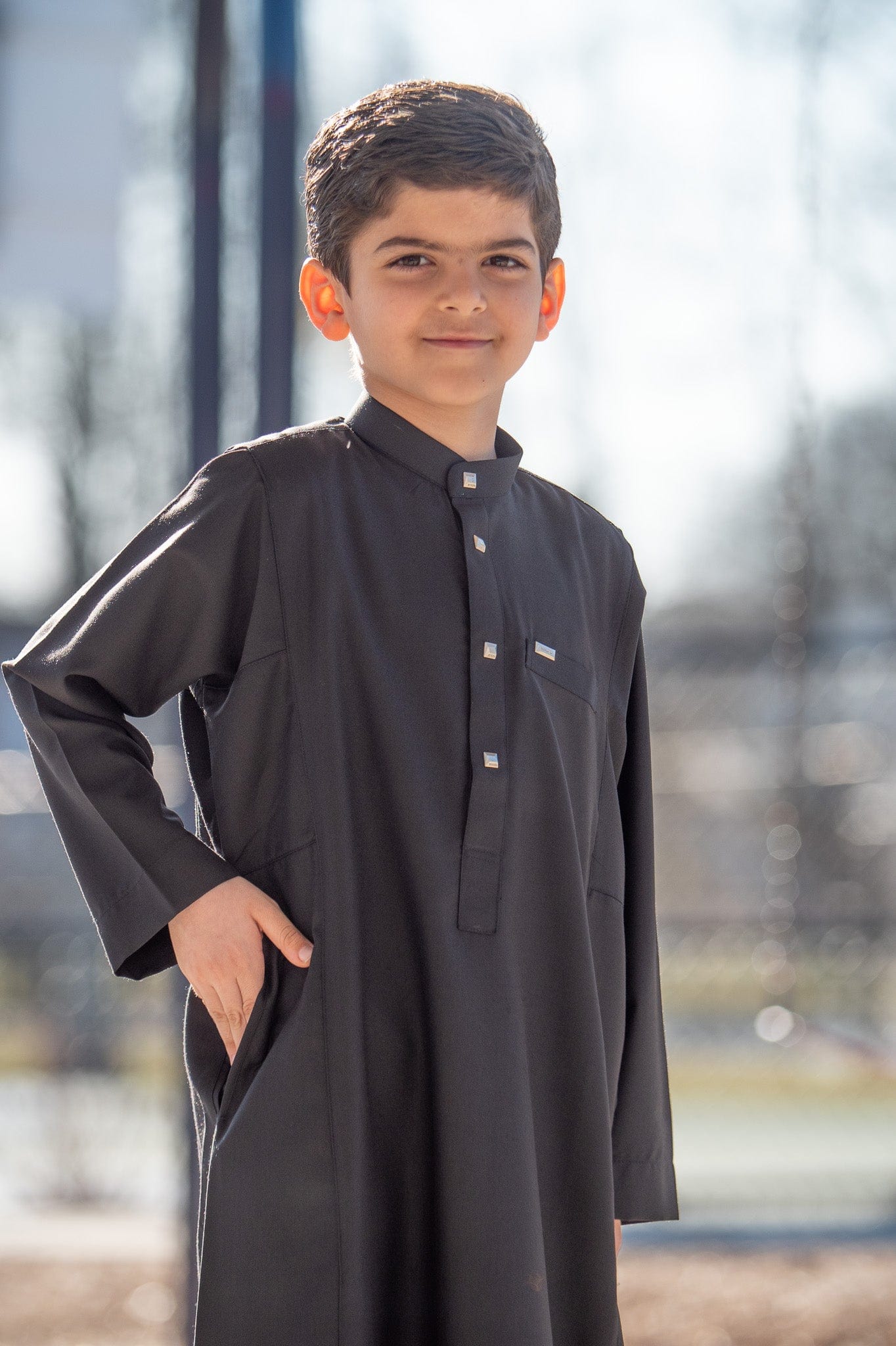 Kids Thobe 509 Black - Image 5