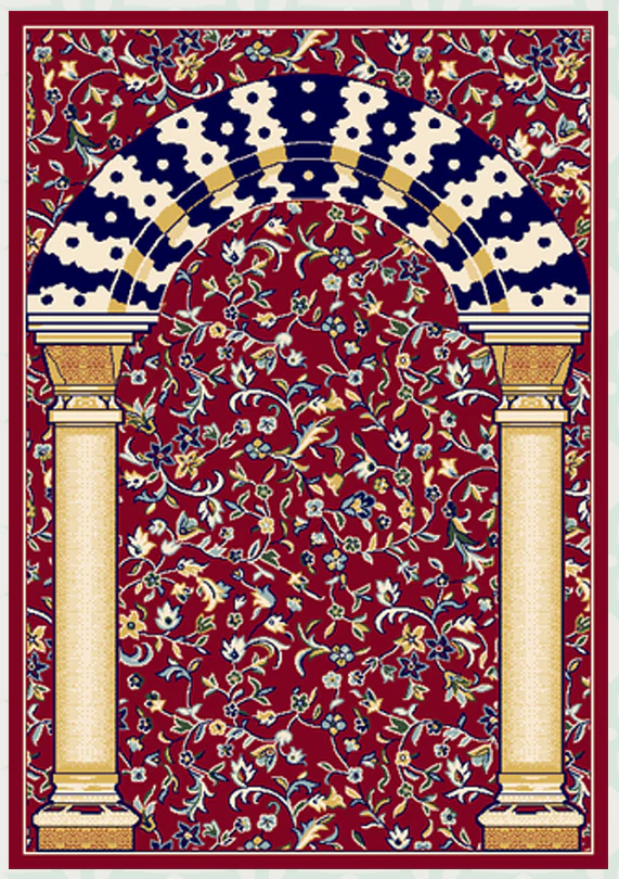 Medina Prayer Rug / Carpet By MADA 2309-Red - Image 5