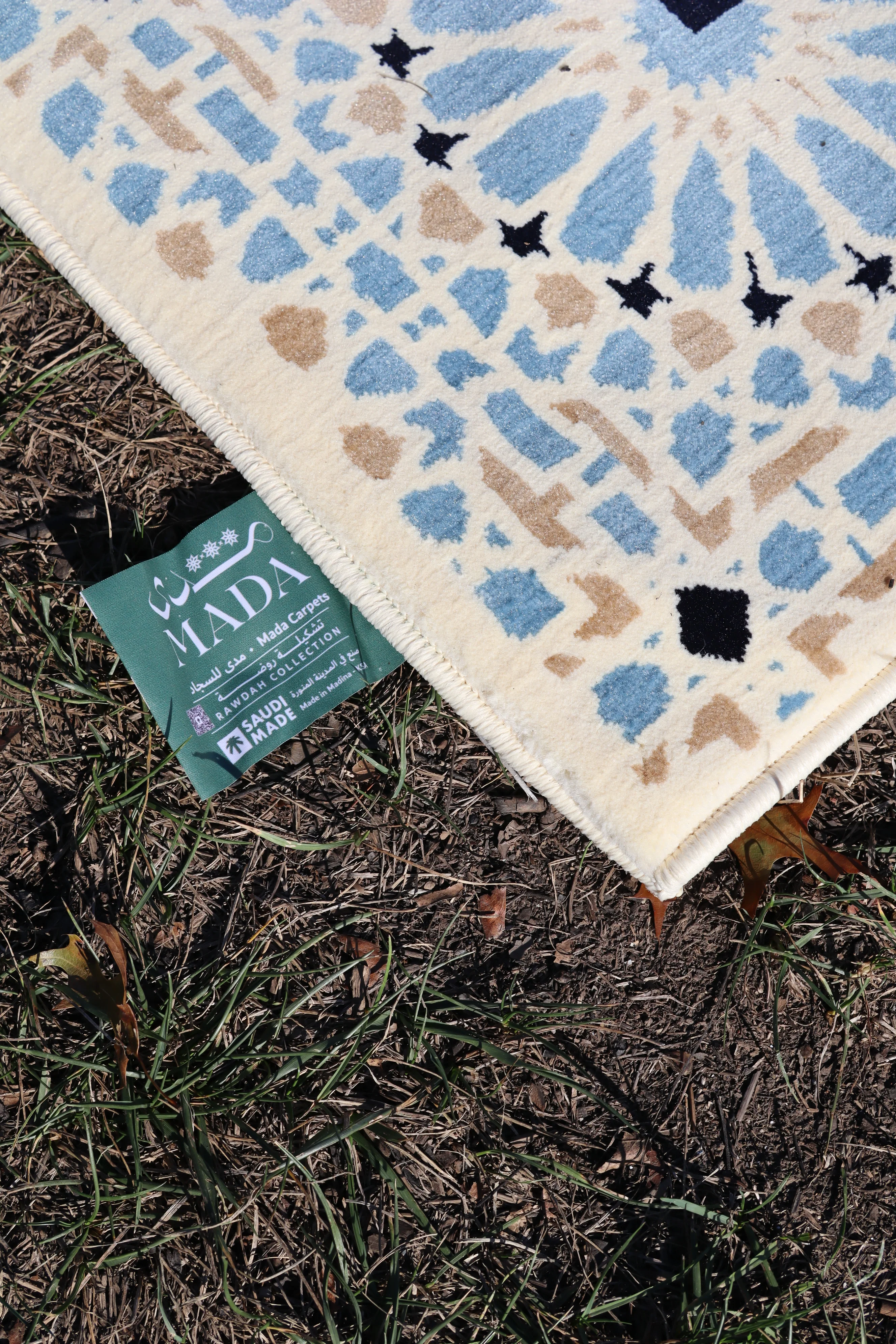 Medina Prayer Rug / Carpet By MADA Curve 0365-Cream - Image 4