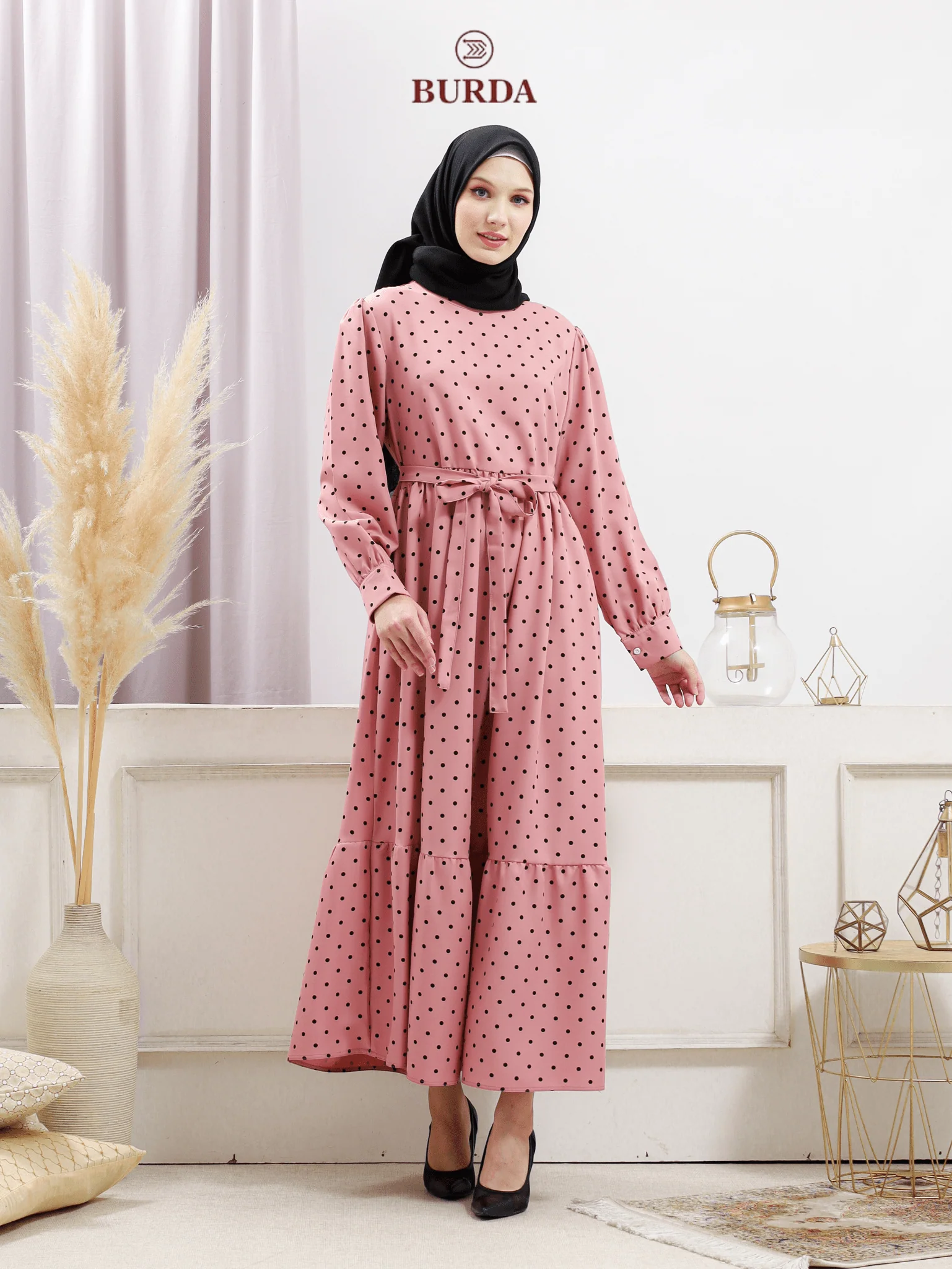 Women's Pink Polka Dot Dress - Image 5