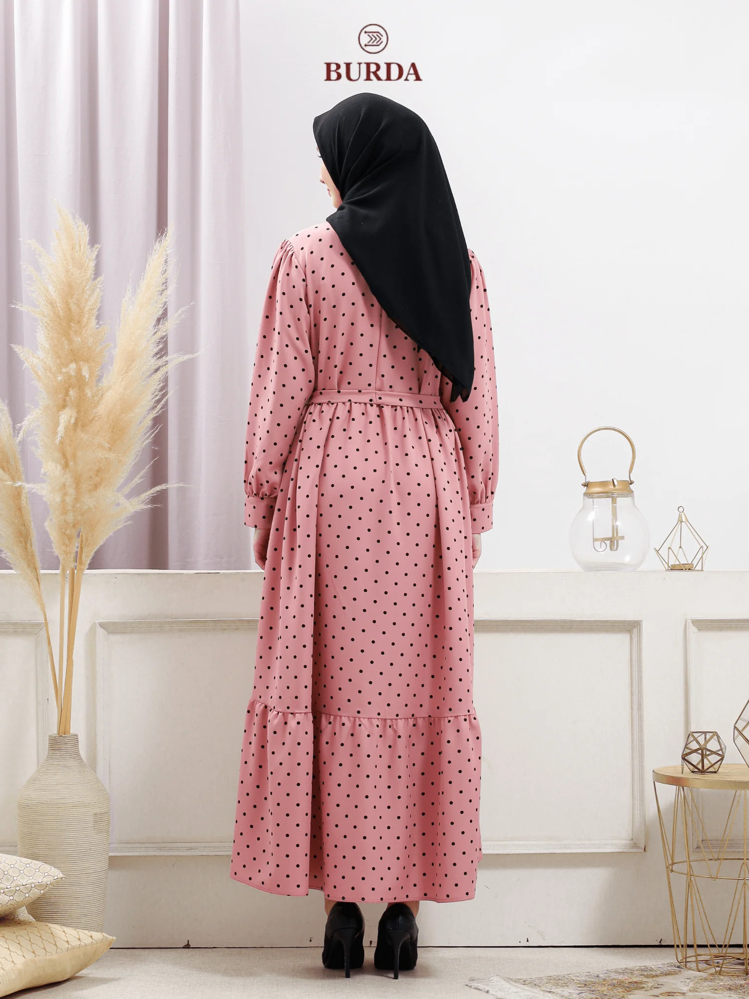 Women's Pink Polka Dot Dress - Image 6