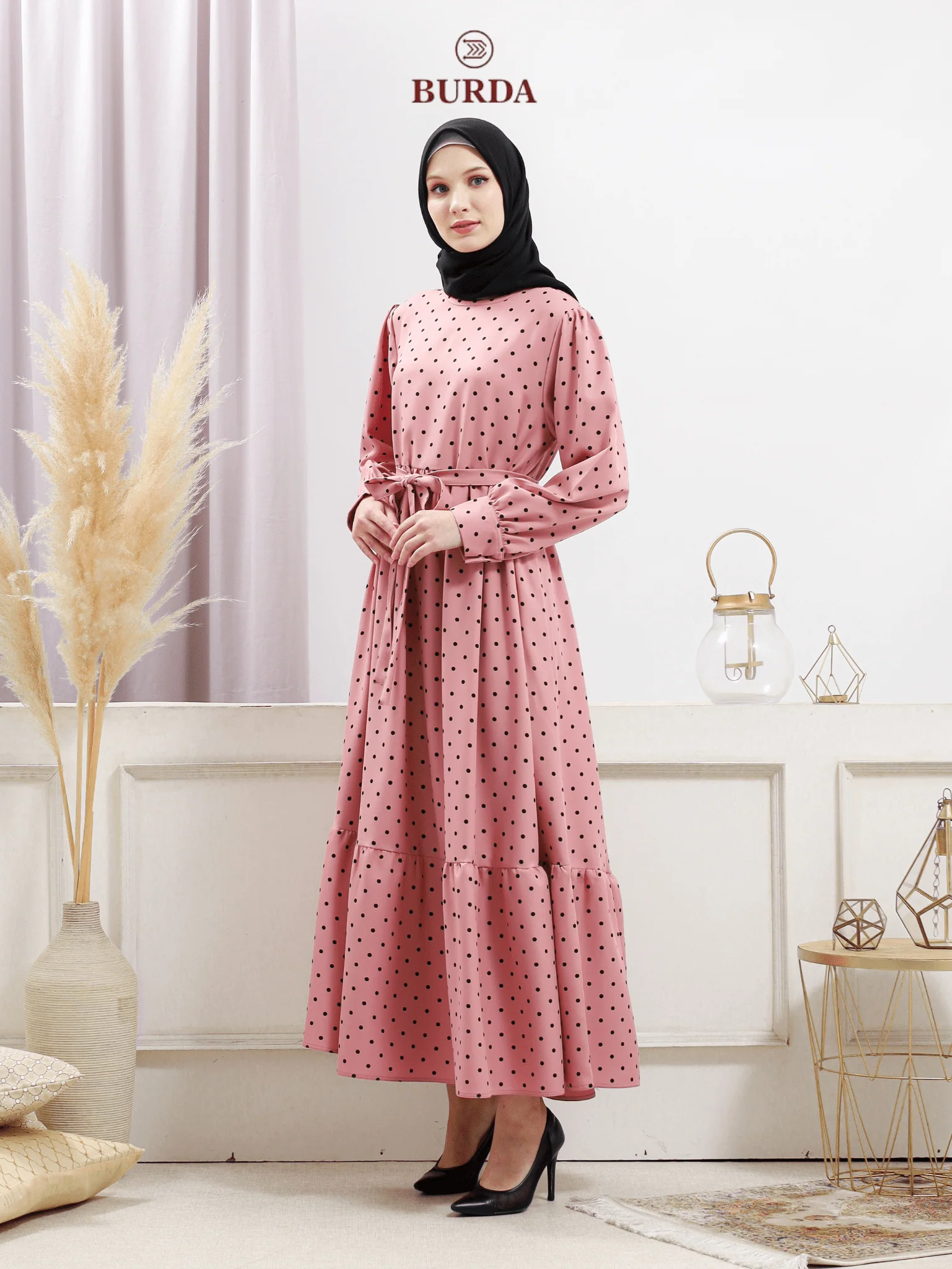 Women's Pink Polka Dot Dress - Image 7