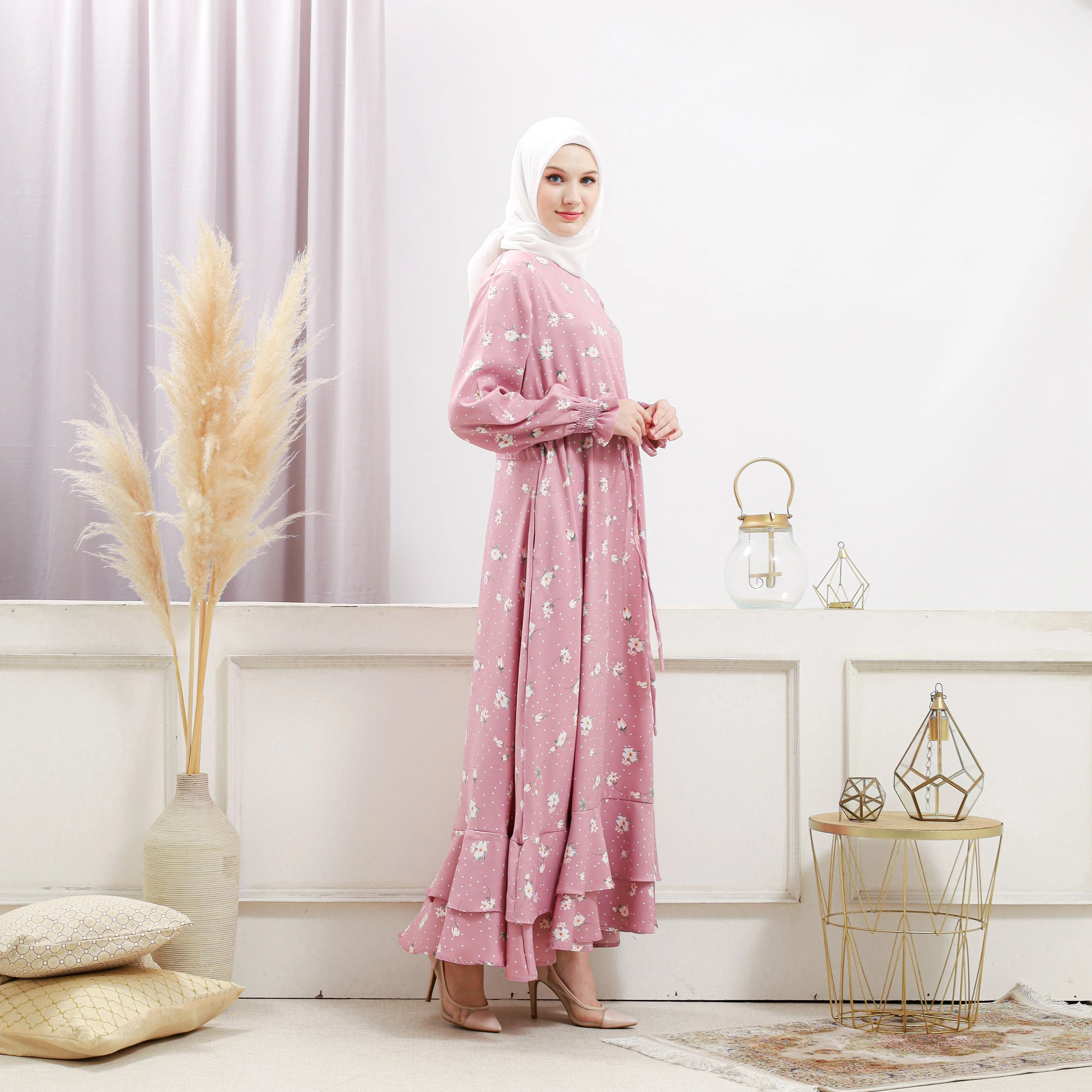 Women's Pink Floral Dress - Image 12