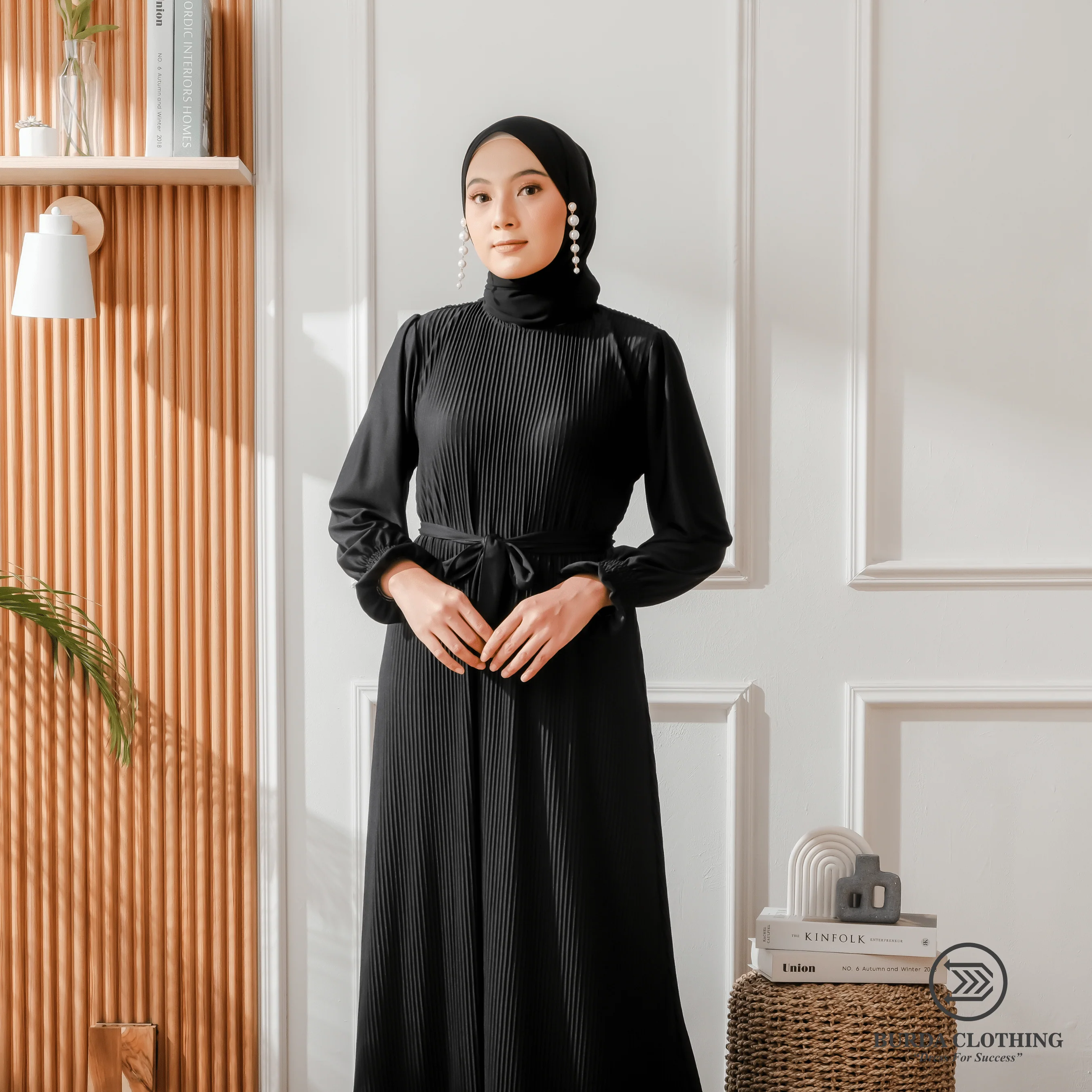 Women's Plain Dress Black - Image 19