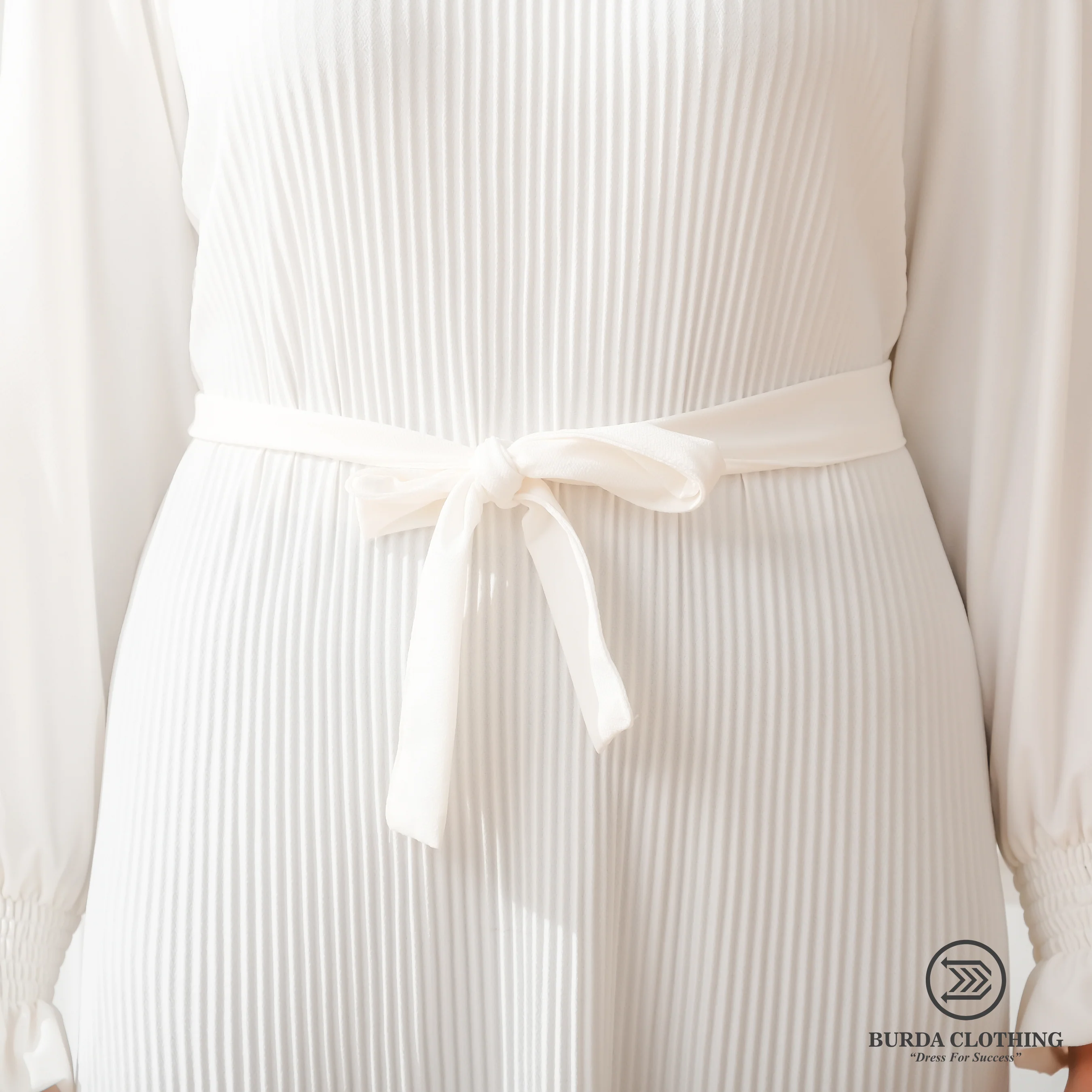 Women's Plain Dress White - Image 22